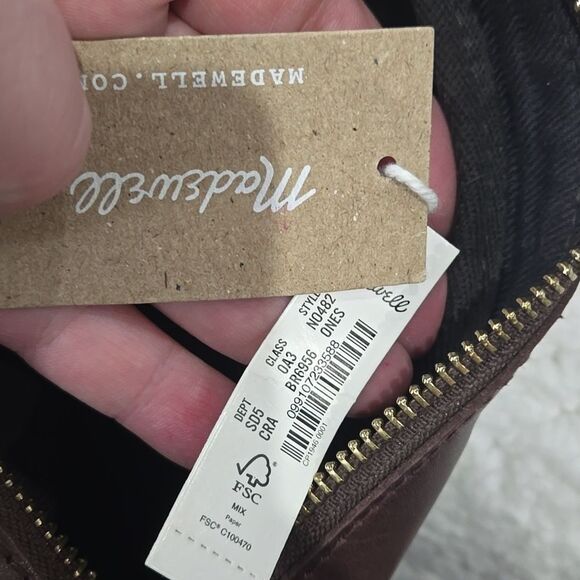 The Carabiner Medium Crossbody Bag Brown Chocolate Raisin Calf Hair NWT - Picture 5 of 6